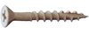 Dagger-Deck 8" x 2-1/2" Phillips Flat Head Nibs Type 17 Tan Deck Screws - 2500 Qty