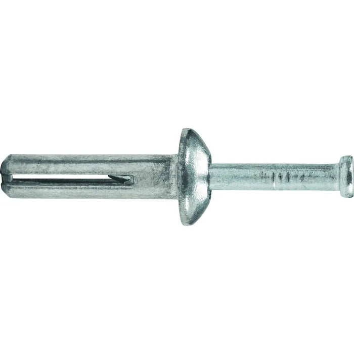 DeWalt Nailin anchor 1/4 x 1 inch ZAMAC carbon steel mushroom head drive anchor 

