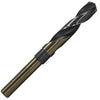 Drill America 7/8" HSS Black and Gold KFD Drill Bit - 1/2" Reduced 3-Flat Shank