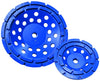 Diamond Products 7"x 5/8"-11 Star Blue Double Row Diamond Cup Grinder Wheel