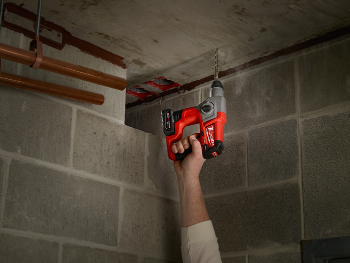 M12 FUEL SDS Plus hammer drill with compact one-hand design