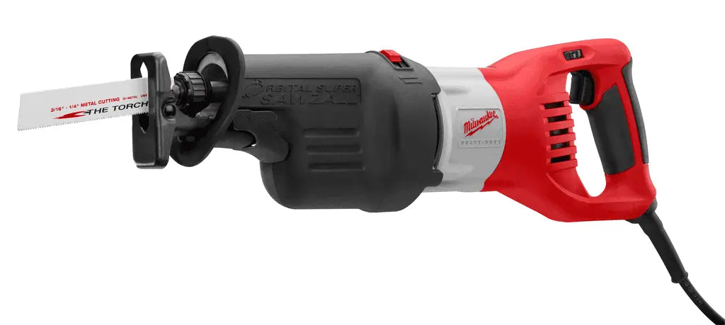 milwaukee drill saw saw flashlight Milwaukee 6538-21 15 Amp Super Sawzall Reciprocating Saw